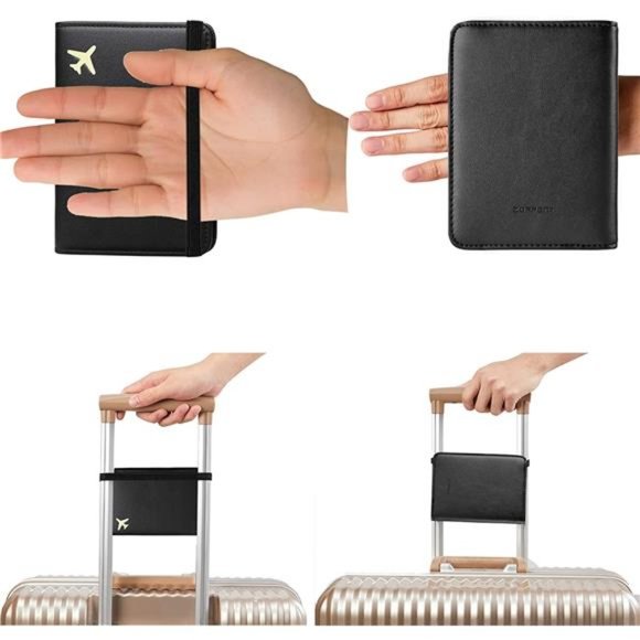 ZOPPEN Passport and Vaccine Card Holder, Passport Holder with Vaccine Card Slot - Picture 5 of 7